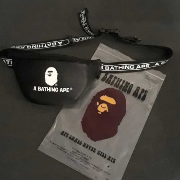 Bape Other - Bathing Ape Bape Waist Bag Fanny Pack Black